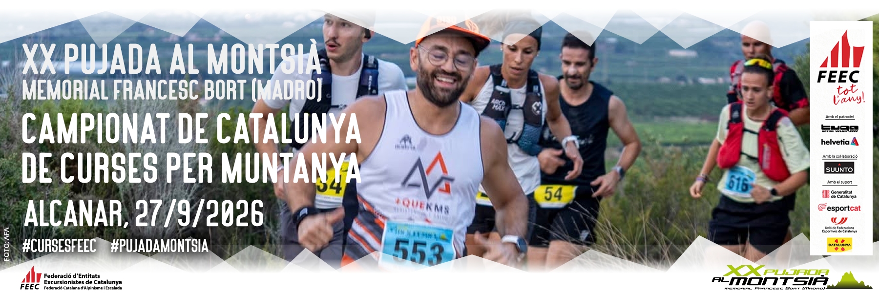 XX Pujada al Montsià, memorial Francesc Bort (Madro). Campionat de Catalunya de curses per muntanya FEEC 2026