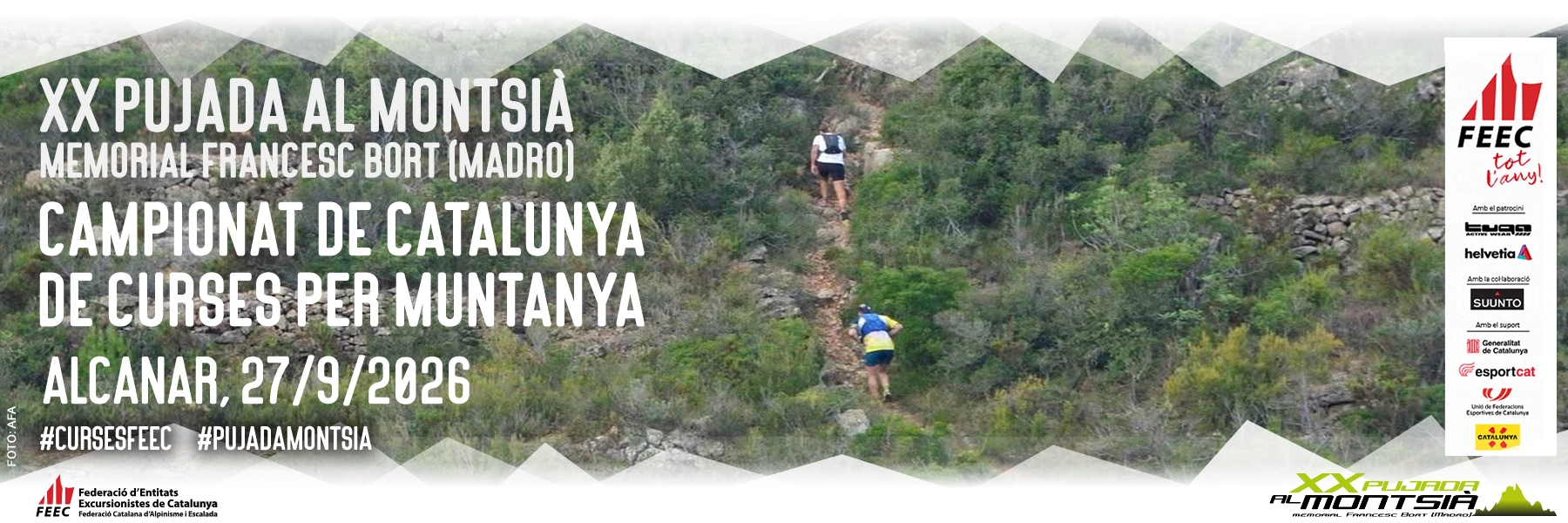 XX Pujada al Montsià, memorial Francesc Bort (Madro). Campionat de Catalunya de curses per muntanya FEEC 2026